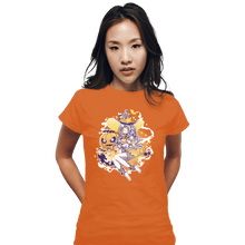 Load image into Gallery viewer, Shirts Fitted Shirts, Woman / Small / Orange Pumpkin Spice Witch
