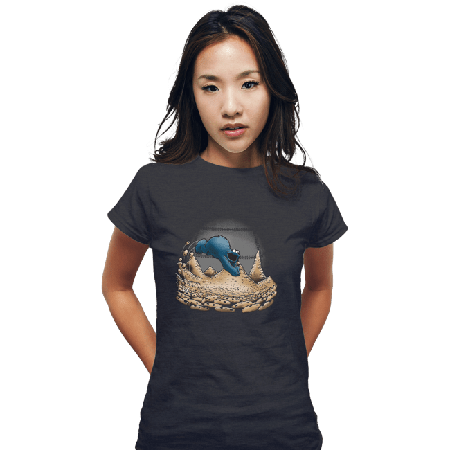 Daily_Deal_Shirts Fitted Shirts, Woman / Small / Dark Heather Cookies