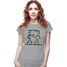 Load image into Gallery viewer, Daily_Deal_Shirts Fitted Shirts, Woman / Small / Sports Grey Mortal Support
