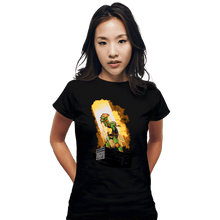 Load image into Gallery viewer, Secret_Shirts Fitted Shirts, Woman / Small / Black Last Slice Of Pizza
