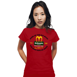 Secret_Shirts Fitted Shirts, Woman / Small / Red McDowells