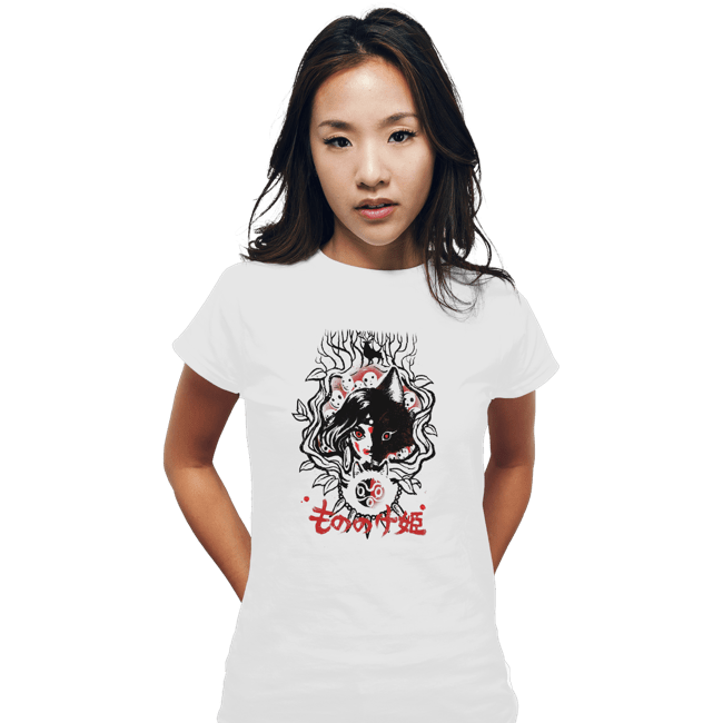 Shirts Fitted Shirts, Woman / Small / White Forest Princess