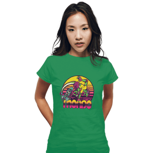 Shirts Fitted Shirts, Woman / Small / Irish Green Mondo Gecko