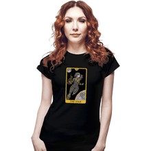 Load image into Gallery viewer, Shirts Fitted Shirts, Woman / Small / Black Tarot The Star
