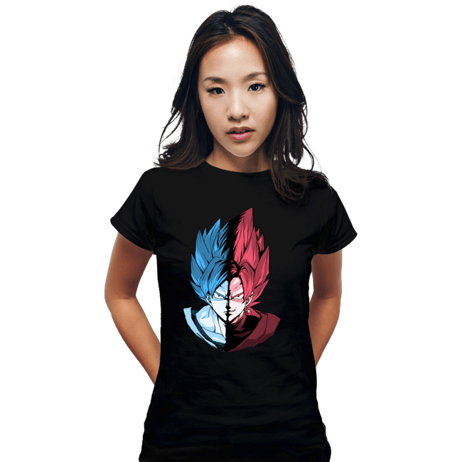 Shirts Fitted Shirts, Woman / Small / Black Blue VS Rose