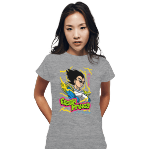 Shirts Fitted Shirts, Woman / Small / Sports Grey Fresh Prince Of All Saiyans