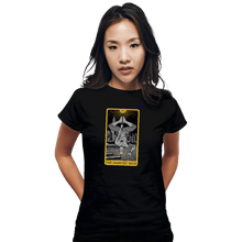 Load image into Gallery viewer, Shirts Fitted Shirts, Woman / Small / Black Tarot The Hanged Man
