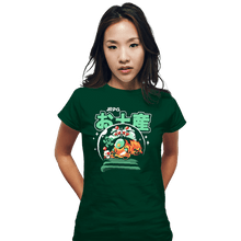 Load image into Gallery viewer, Shirts Fitted Shirts, Woman / Small / Irish Green JRPG Souvenir Fantasy
