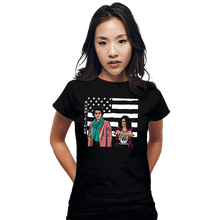 Load image into Gallery viewer, Secret_Shirts Fitted Shirts, Woman / Small / Black Don&#39;t Be Suspicious
