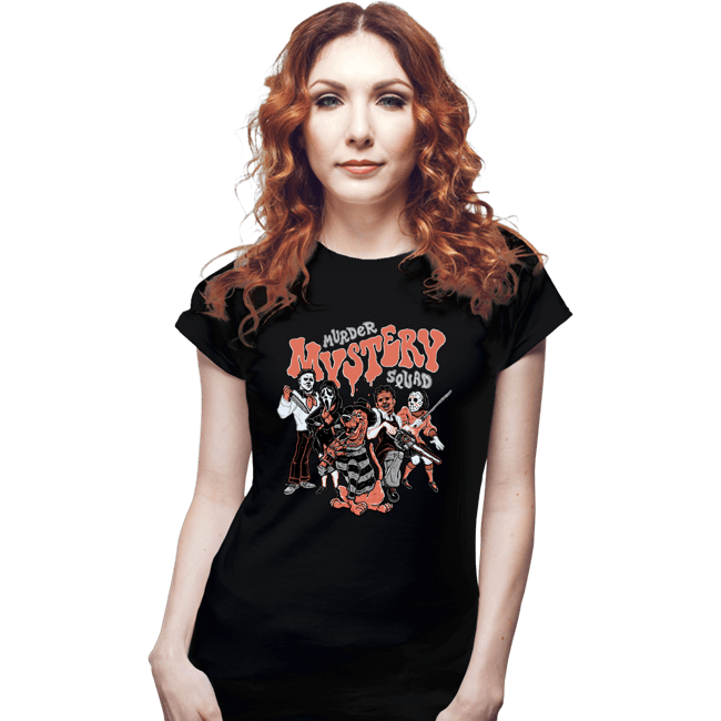 Secret_Shirts Fitted Shirts, Woman / Small / Black The Murder Mystery Squad