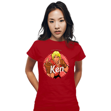 Load image into Gallery viewer, Daily_Deal_Shirts Fitted Shirts, Woman / Small / Red Ken Doll
