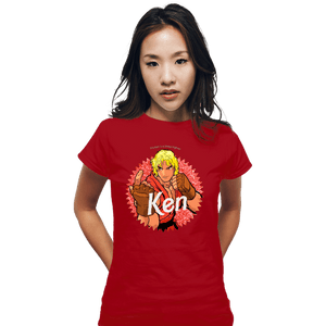 Daily_Deal_Shirts Fitted Shirts, Woman / Small / Red Ken Doll