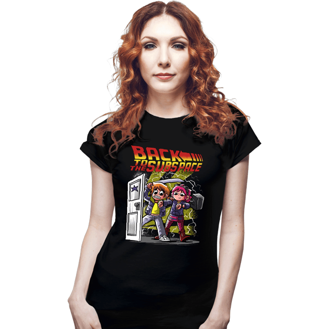 Daily_Deal_Shirts Fitted Shirts, Woman / Small / Black Back To The Subspace