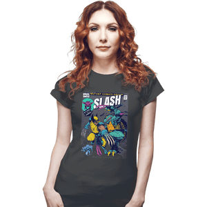 Shirts Fitted Shirts, Woman / Small / Charcoal Wolverine VS Slash