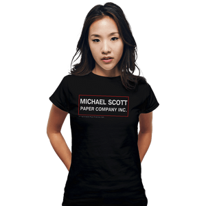 Shirts Fitted Shirts, Woman / Small / Black Michael Scott Paper Company