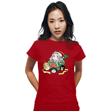 Load image into Gallery viewer, Daily_Deal_Shirts Fitted Shirts, Woman / Small / Red Christmas Of Heroes
