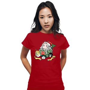 Daily_Deal_Shirts Fitted Shirts, Woman / Small / Red Christmas Of Heroes