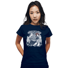 Load image into Gallery viewer, Shirts Fitted Shirts, Woman / Small / Navy IRIA
