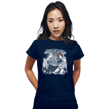 Load image into Gallery viewer, Shirts Fitted Shirts, Woman / Small / Navy IRIA
