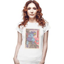 Load image into Gallery viewer, Shirts Fitted Shirts, Woman / Small / White Skeletor
