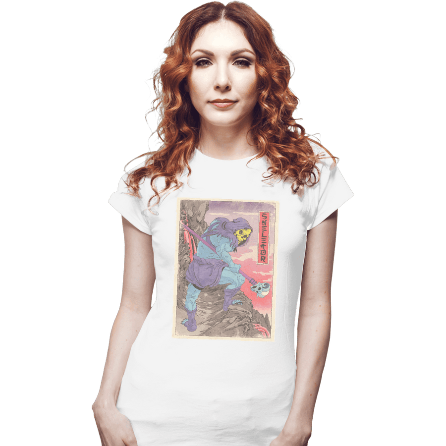 Shirts Fitted Shirts, Woman / Small / White Skeletor