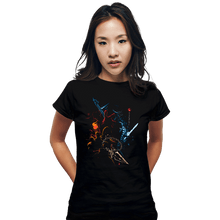 Load image into Gallery viewer, Daily_Deal_Shirts Fitted Shirts, Woman / Small / Black Mortal Fighters
