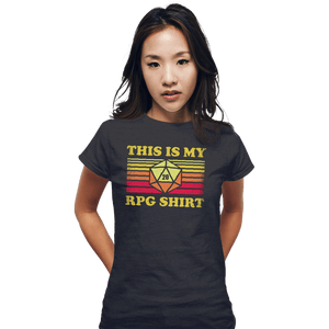 Shirts Fitted Shirts, Woman / Small / Dark Heather My RPG Shirt
