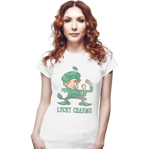 Shirts Fitted Shirts, Woman / Small / White Lucky Charms