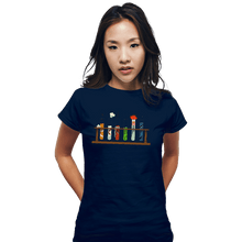 Load image into Gallery viewer, Secret_Shirts Fitted Shirts, Woman / Small / Navy Muppet Science Beakers
