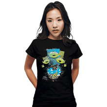 Load image into Gallery viewer, Shirts Fitted Shirts, Woman / Small / Black Alien Invasion
