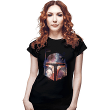 Load image into Gallery viewer, Daily_Deal_Shirts Fitted Shirts, Woman / Small / Black Galactic Boba Fett
