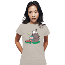 Load image into Gallery viewer, Shirts Fitted Shirts, Woman / Small / White Hilda Brown
