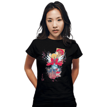 Load image into Gallery viewer, Shirts Fitted Shirts, Woman / Small / Black Sakura Spring
