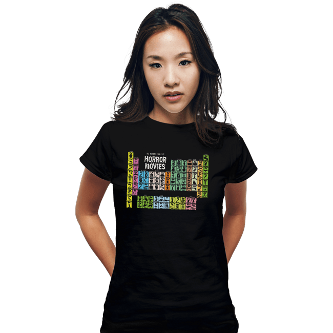 Secret_Shirts Fitted Shirts, Woman / Small / Black Periodic Table Of Horror