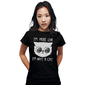 Secret_Shirts Fitted Shirts, Woman / Small / Black Not Cat