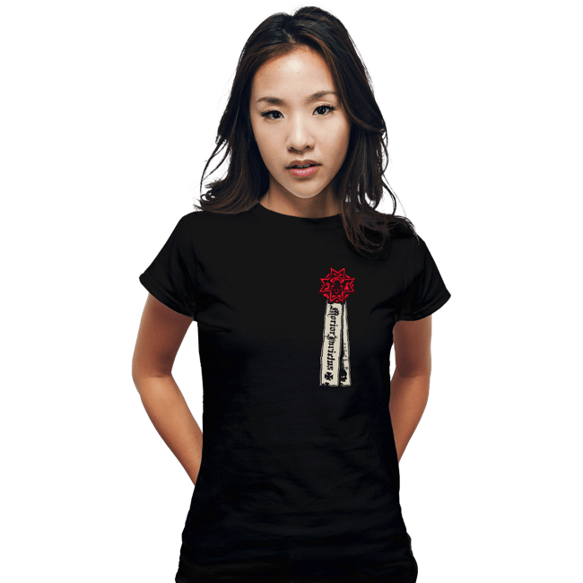Sold_Out_Shirts Fitted Shirts, Woman / Small / Black Black Templar Metal