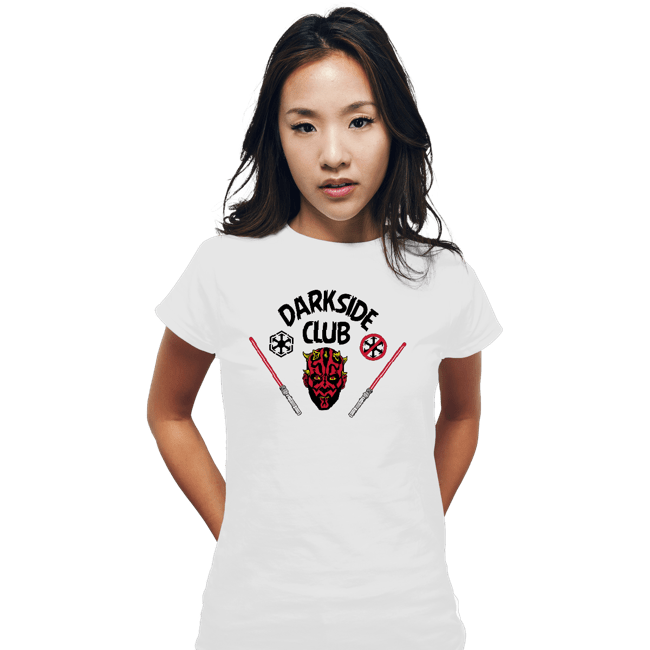 Secret_Shirts Fitted Shirts, Woman / Small / White Darkside Club