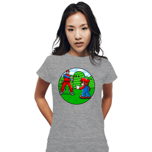 Secret_Shirts Fitted Shirts, Woman / Small / Sports Grey Two Marios