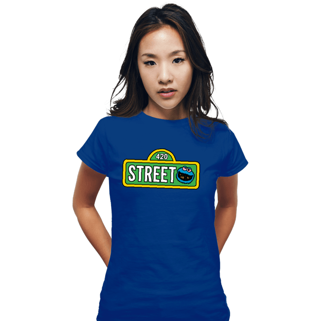 Secret_Shirts Fitted Shirts, Woman / Small / Royal Blue 420 Street