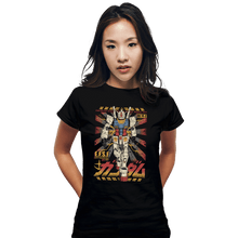 Load image into Gallery viewer, Daily_Deal_Shirts Fitted Shirts, Woman / Small / Black Gundam - Ready To Fight
