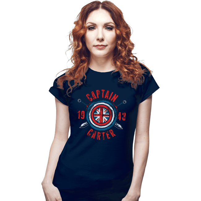 Secret_Shirts Fitted Shirts, Woman / Small / Navy Capt Carter