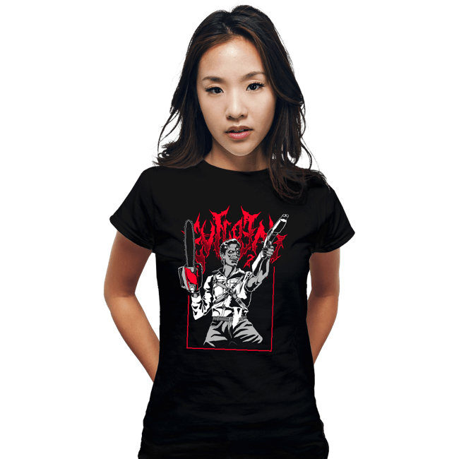 Daily_Deal_Shirts Fitted Shirts, Woman / Small / Black Deadite