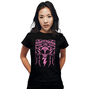 Shirts Fitted Shirts, Woman / Small / Black Pink Ranger