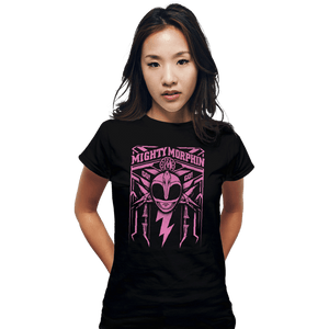 Shirts Fitted Shirts, Woman / Small / Black Pink Ranger