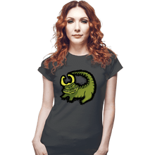 Load image into Gallery viewer, Shirts Fitted Shirts, Woman / Small / Charcoal The Alligator King
