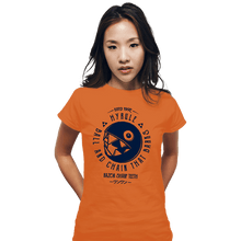 Load image into Gallery viewer, Shirts Fitted Shirts, Woman / Small / Orange Bow Wow
