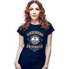 Load image into Gallery viewer, Secret_Shirts Fitted Shirts, Woman / Small / Navy Airbending University
