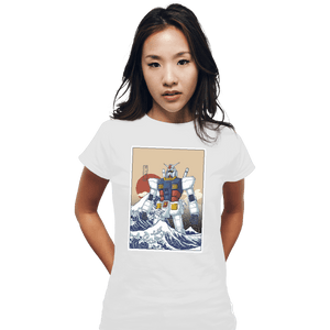 Shirts Fitted Shirts, Woman / Small / White Gundam Kanagawa