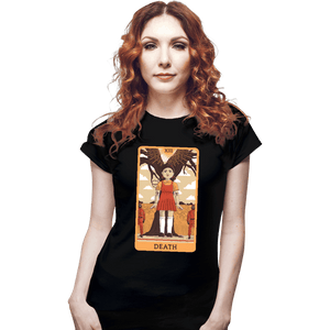 Daily_Deal_Shirts Fitted Shirts, Woman / Small / Black Tarot Squid Game Death