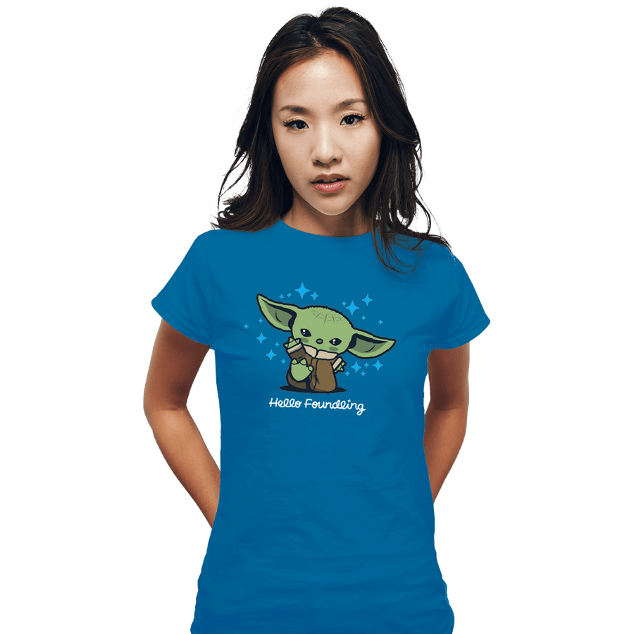 Shirts Fitted Shirts, Woman / Small / Sapphire Hello Foundling